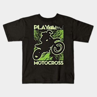 PLAY MOTO BIKER Kids T-Shirt